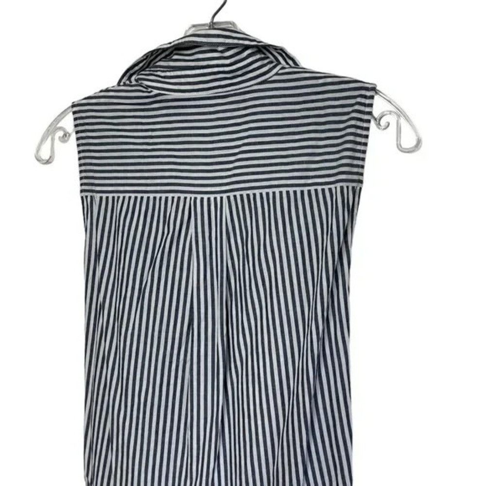 Derek‎ Lam 10 Crosby Size 2 Striped Shirt Tie Waist Mini Dress - Picture 13 of 16